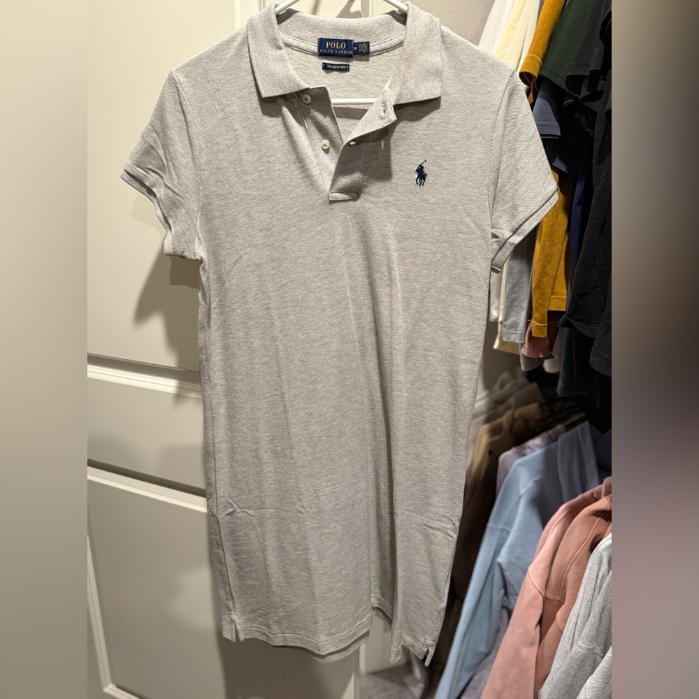 Polo Ralph Lauren Gray Mesh Mini Dress